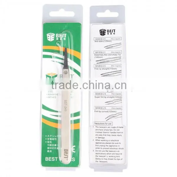 BST-249 Highly Precise Stainless Steel Anti-static Tweezers