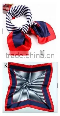 2016 new women fashion polyester square scarf