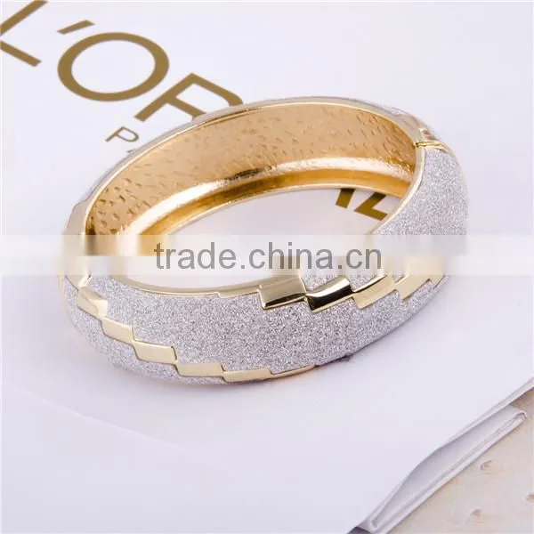 Sequins Print Gold Bangles Dubai Cuff Bangle