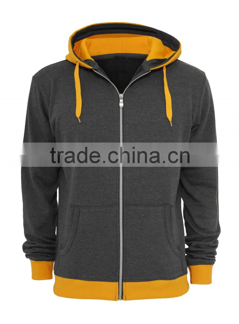 Hooded Varsity Jacket / Hooded Letterman Jacket / Hooded Baseball Jacket grey