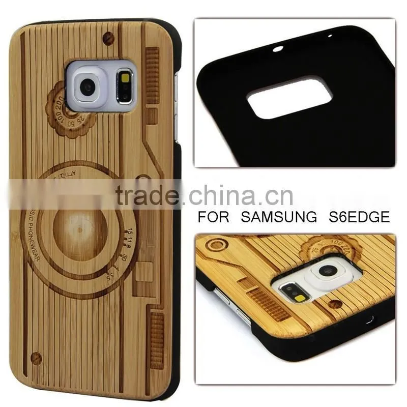Manufacturer Price For Samsung Galaxy S6 Case PC Wood for Samsung S6 Case for Galaxy S6 Edge
