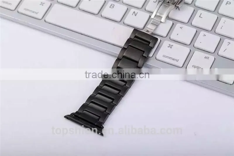 Luxury metal watch strap for apple watch with adapter, wholesale China