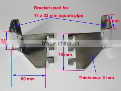 Excellent Quality Wholesale Price Square upright mounting Bracket