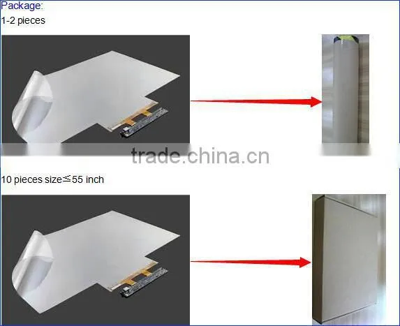 Rear projection interactive touch foil,42 inch interactive touch foil for window display,Multi touch foil supplier