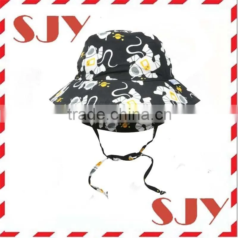 All over custom print wholesale kids cotton bucket hats