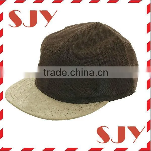 100% cotton fabric five panel fashion golf hat and cap