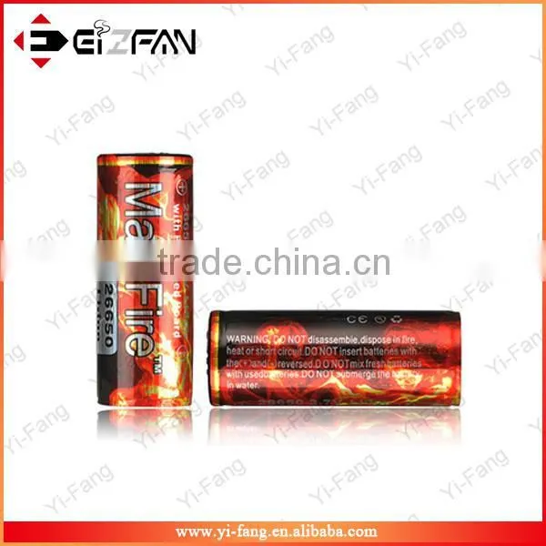 MarsFire - Protected 26650 3.7V 5000mAh Rechargeable Li-ion Battery