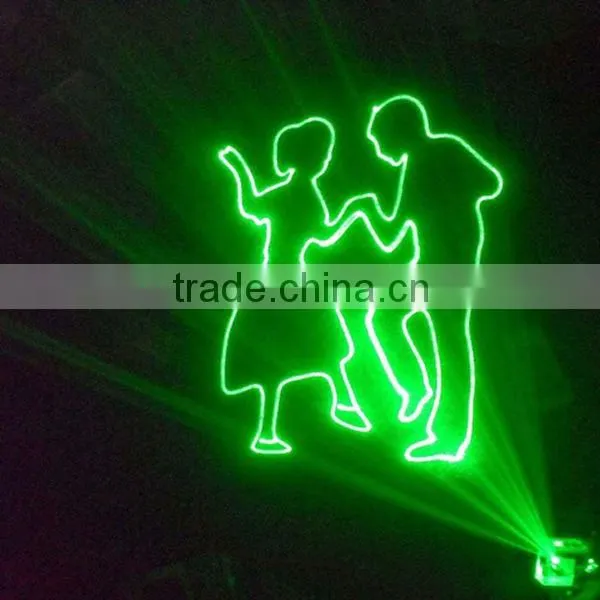 3W Green DPSS animation writing laser light