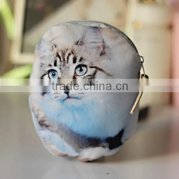 Hot Selling Lovely Cat-people Fabrics Unisex Coin Wallet Wholesale ZTCW-0031