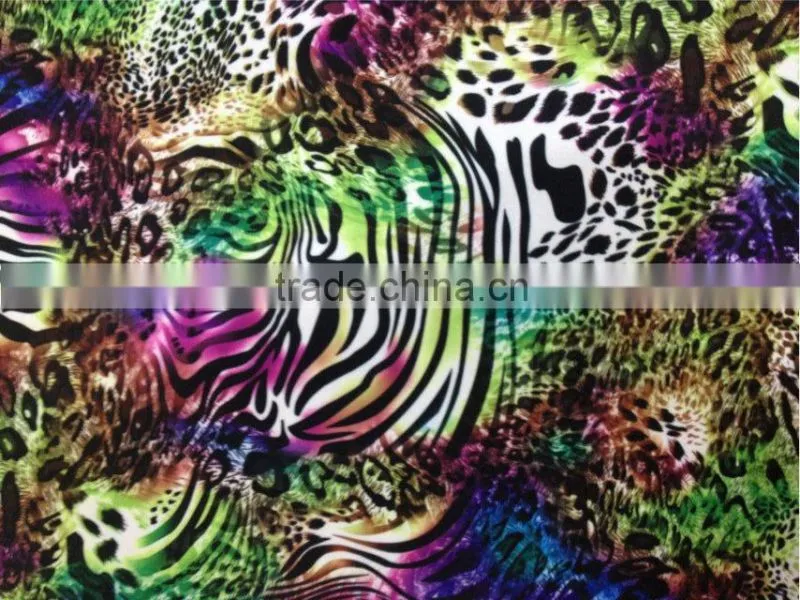 Designed colorful Printed polyester air layer fabric