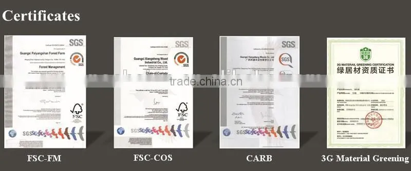 CE/CARB/fsc grade chipboard used to make furniture and decoration