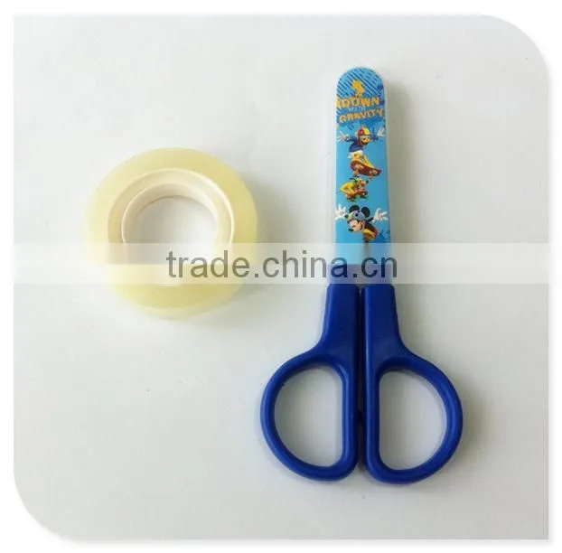 high quality hot selling kids stationery scissor with safety cover