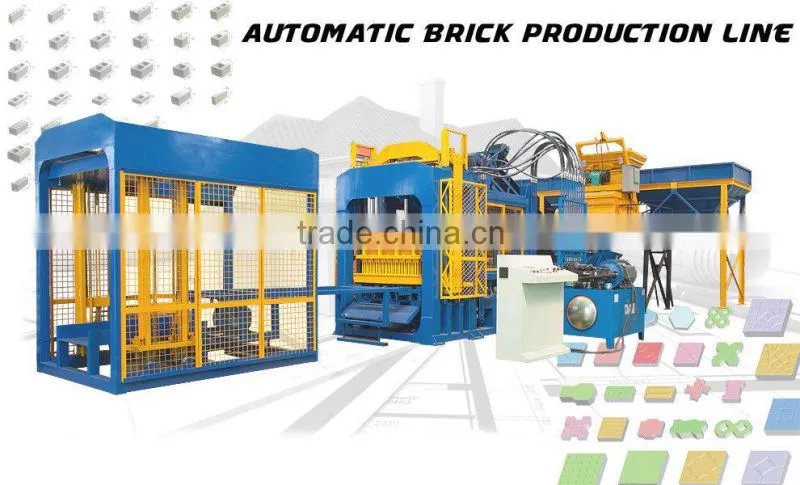 Automatic concrete hollow core block making machine QT6-15