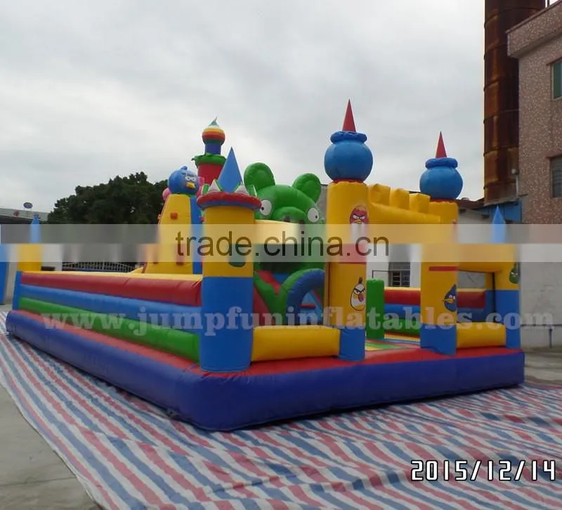 inflatable slide cars 2016 big inflatable fun city inflatable slide and Obstacle course 2 lane sliders