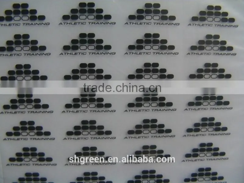 Garment collar PVC film heat press seal label