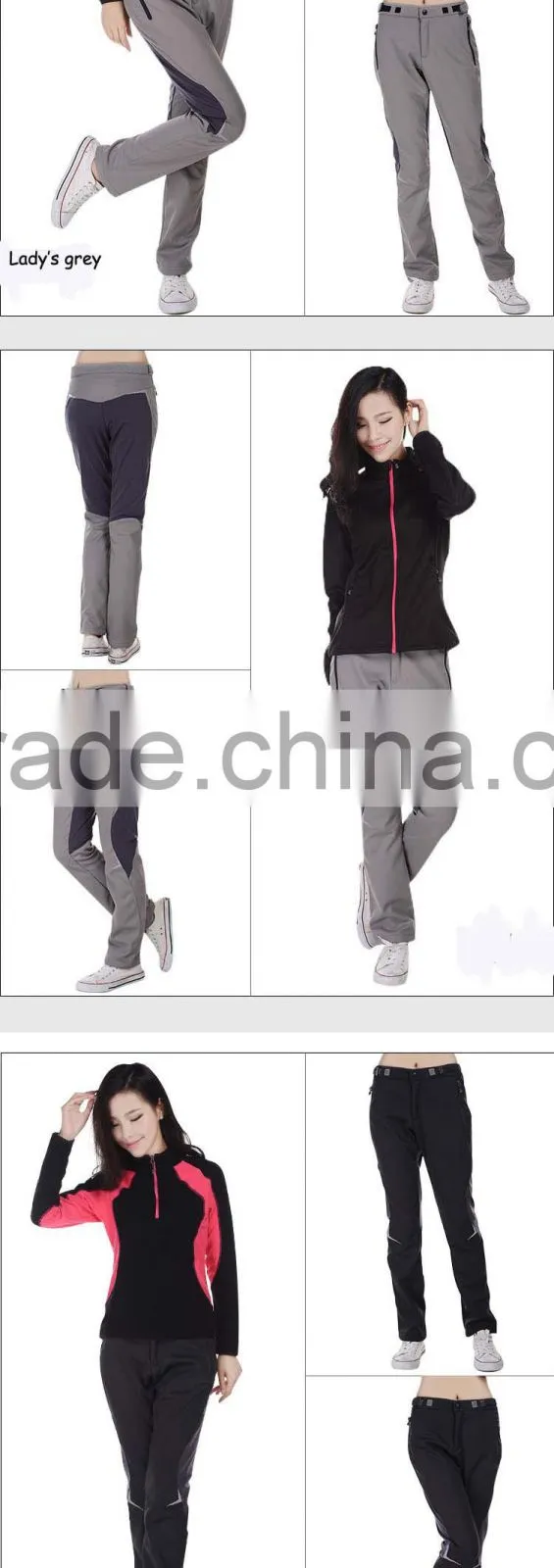 2015 china Hot sale Hangzhou waterproof women cheap hiking new fashion jogger pants