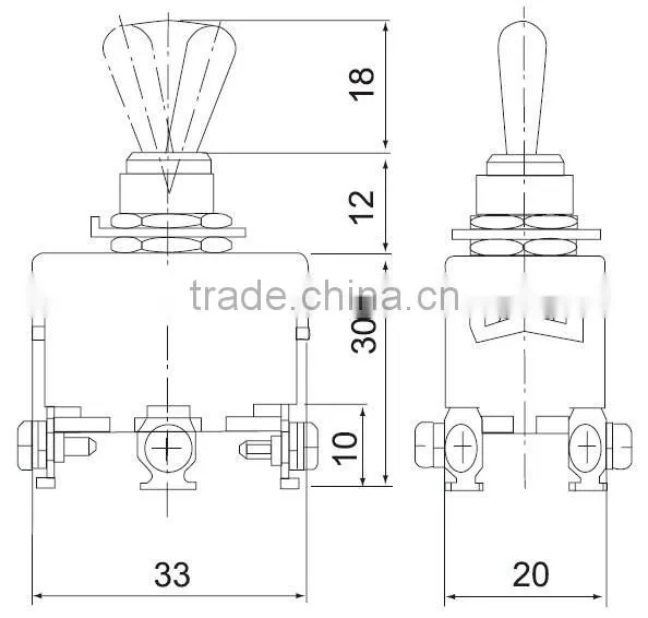 1321 C522B T522B Toggle Switch
