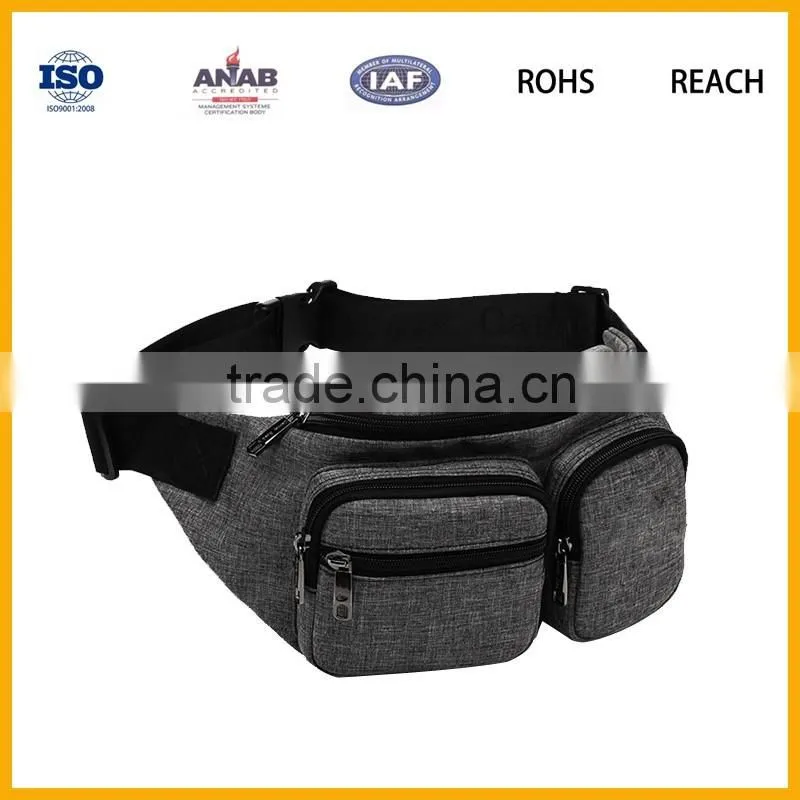 Men's Nylon Crossbody Bag Outdoor Sports Hiking Travel Riding Waist Bag