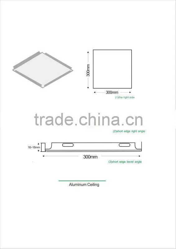 high quality aluminum suspended ceiling with thermal transfer printing