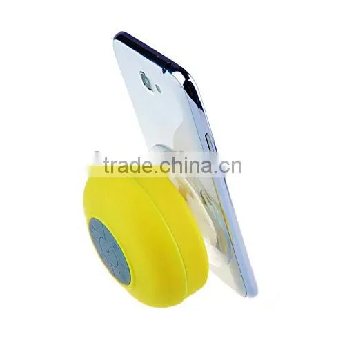 Innovative Waterproof Bluetooth Speaker With Silicon Suction Cup For Mobilephones Tablets PCs