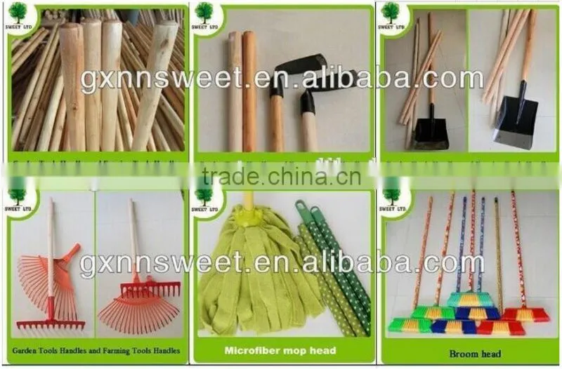 2016 Factory price varnished wood stick/Wooden brush handle for sweeping tools