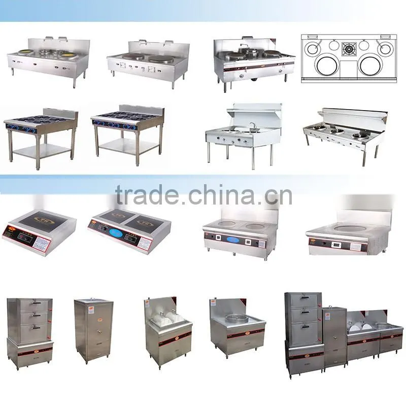 Commercial kitchen stainless steel overshelf of bench