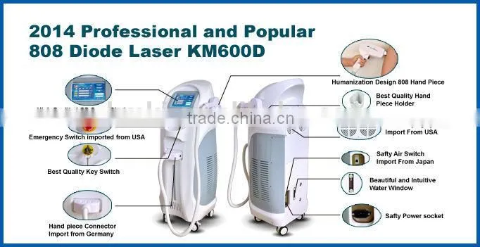 High energy professional salon use 12 bar 808nm laser diodo hair removal
