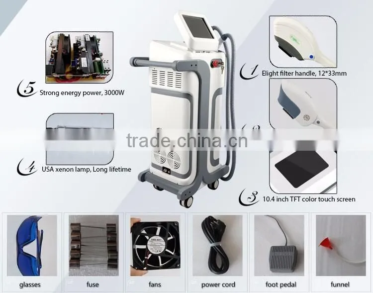 real sapphire crystal shr ipl face treatment home use beauty equipment
