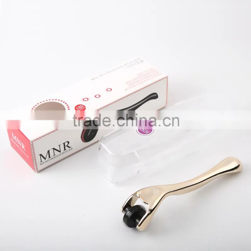 Derma Micro Roller 180 Needles Precision Rolling Acne Wrinkles, 0.5, 1.0, 1.5mm