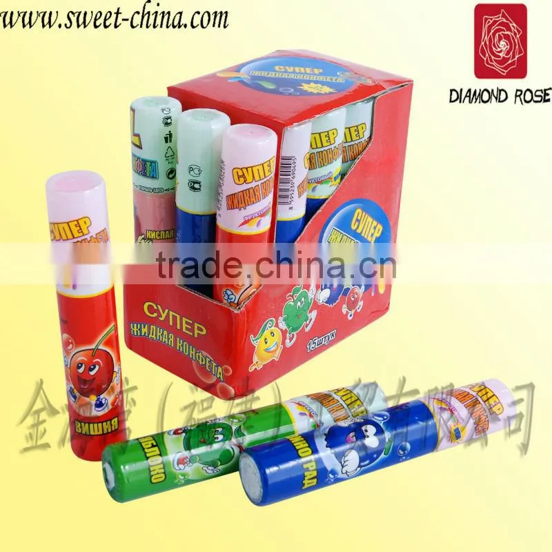 Snack shape spray candy
