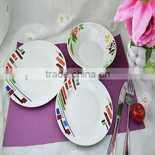 restaurant white plates,unbreakable microwave safe dishes ,porcelain plate
