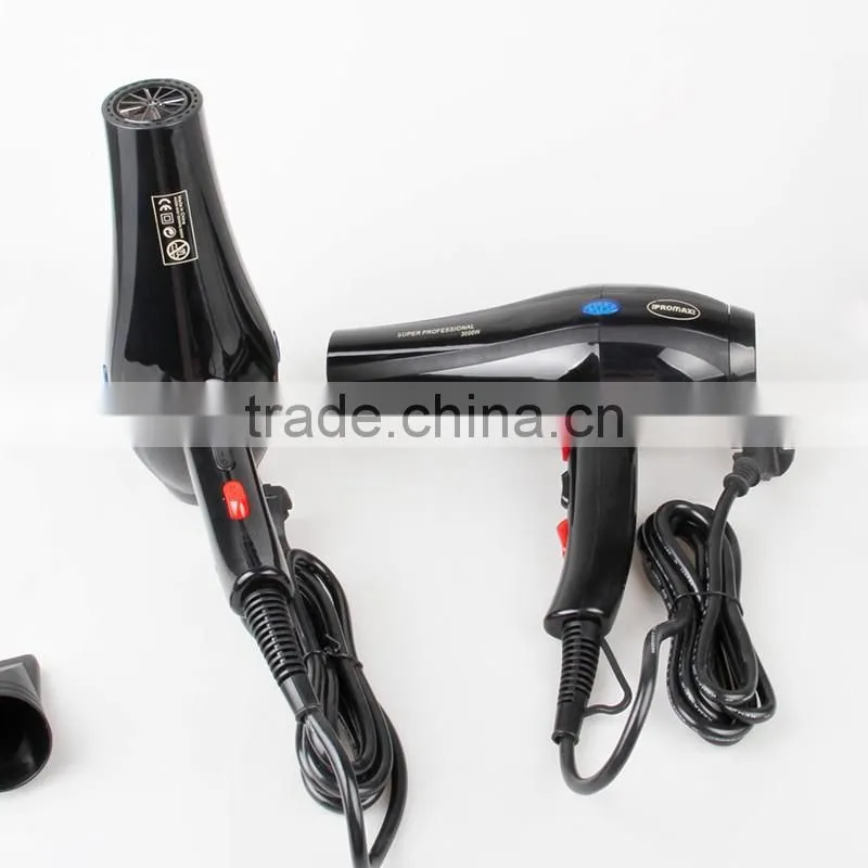 2016 new sale wholesale # 3000W 3heat/2speed setting hair dryer two round BS UK plug for babar or public area