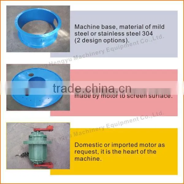 HY multi deck medicine vibration screen machine with 800mm diameter