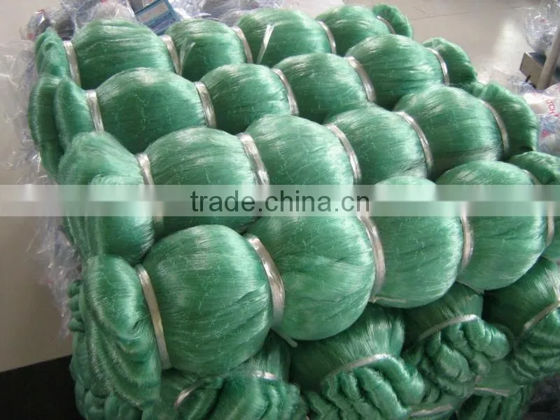 Double knot monofilament nylon Green fishing net