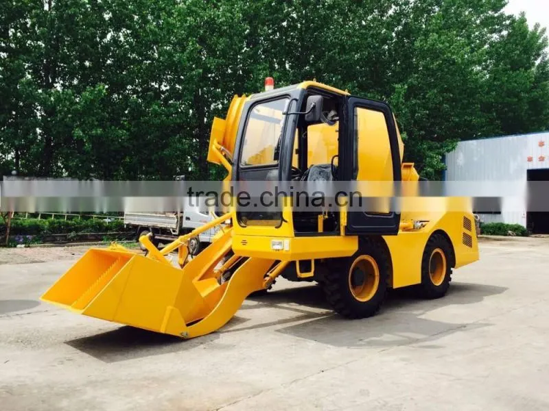 Small 3 cubic meters concrete mixer truck dimensions with self loading