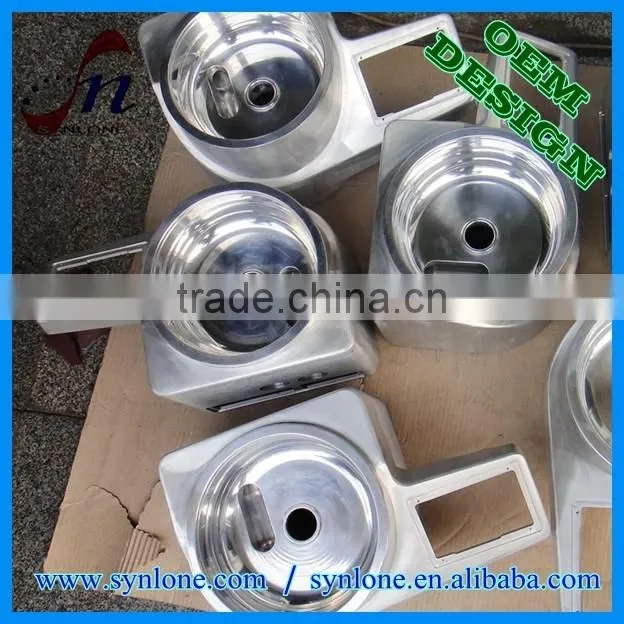 High quality high precision mirror polished aluminum housing with 100% inspection