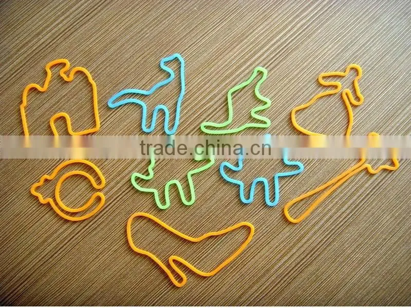 Silicone Rubber Band of Animal or Figure Shape in Any Color