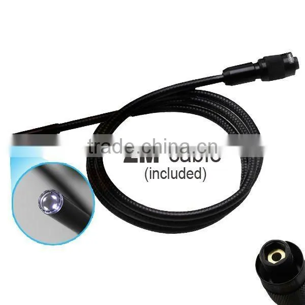 Wireless / Wired 3.5" TFT LCD Video Inspection Snake Scope Borescope Endoscope Camera 2M Cable with 9mm Diameter Slim Camera