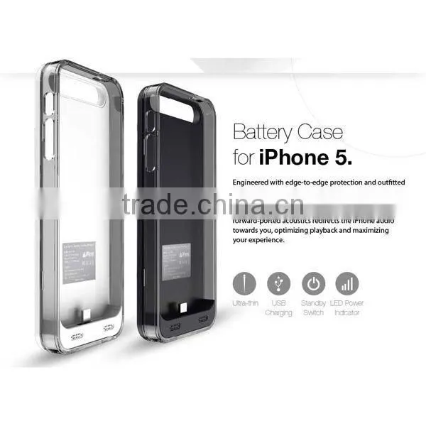 High quality Battery Case MFI for Apple iphone 5 5s With Changeable Frames