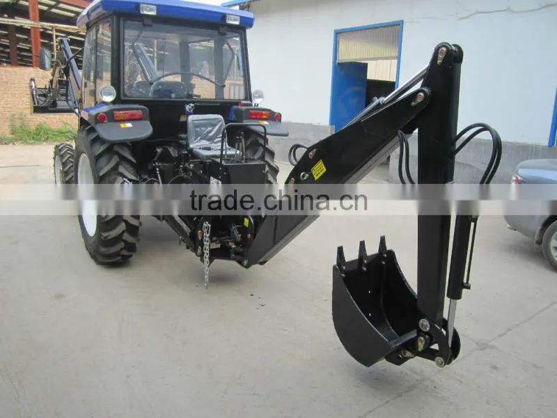 Tractor Backhoe Attachment with PTO hydraulic pump - attach to standard 3PL