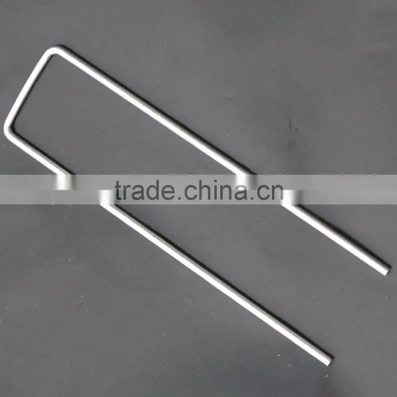 20CM LONG HEAVY DUTY METAL U-SHAPED GARDEN STAPLE PEGS - IDEAL FOR SECURING LANSCAPE MEMBRANE/NETTING/FLEECE