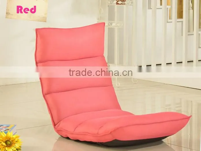 fashion creative suede leisure legless chair sofa, single seat leisure sofa chair, leisure modern floor sofa seating