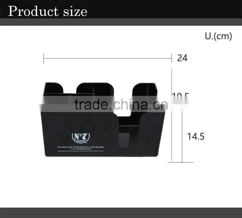 ABS PS napkin holder 6 Compartments Barware New napkin holder Napkin Straw Stirrer Holder