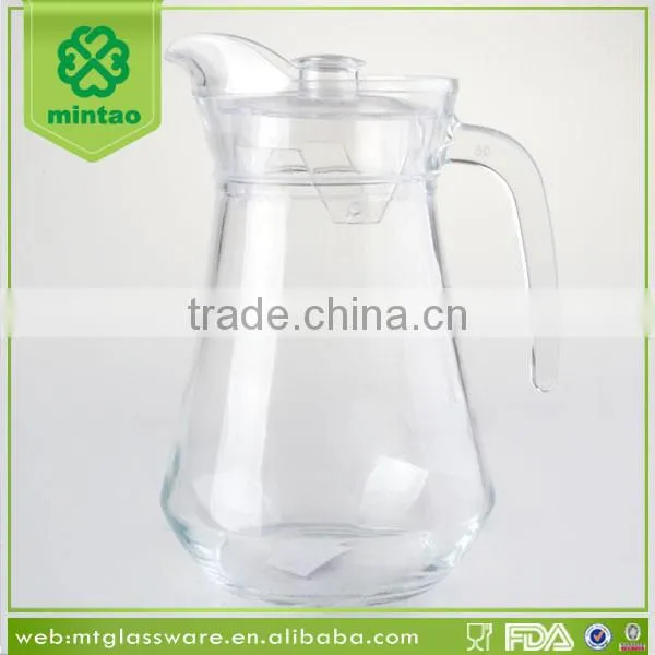 Machine made small water and fruit infusion pitcher with lid wholesale