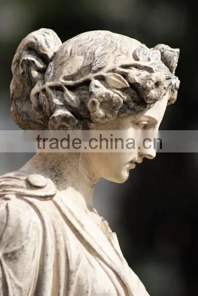 Polished Stone Greek Woman Statue