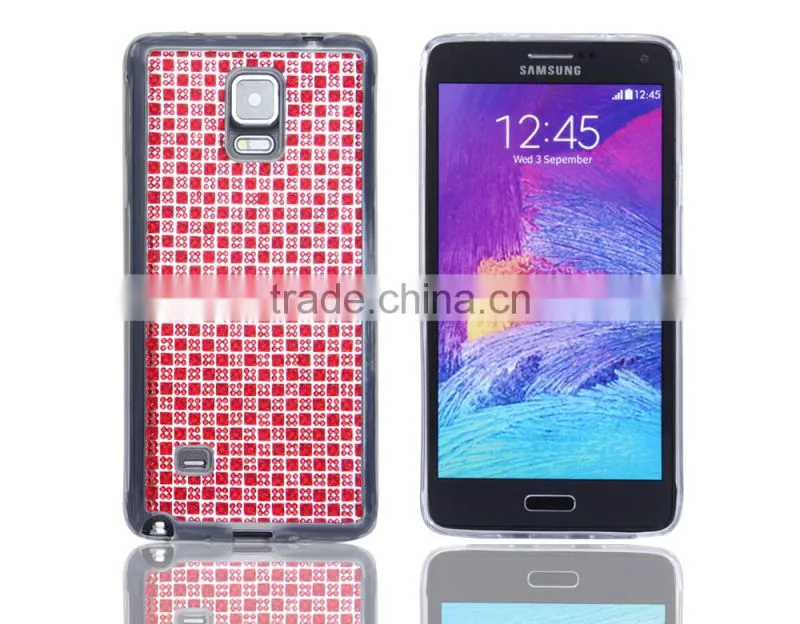 TPU new design diamond stone phone case for Samsung NOTE 4