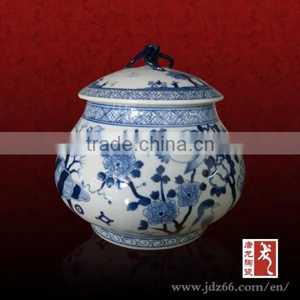 Jingdezhen factory wholesale excellent patterns design storage jars for sauces