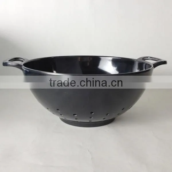 Meneed stock items for usa market melamine fruit decorative plastic colander