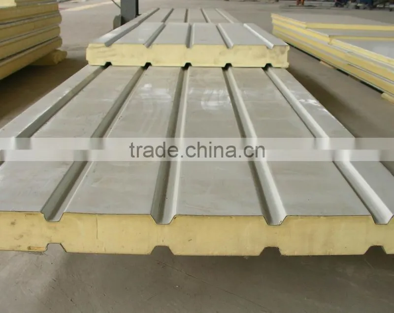 pu foam insulated sandwich panel used for wall