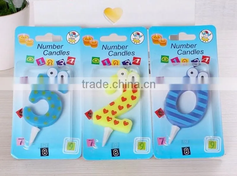 Frog Cartoon Memorial Arabic Numerals Happy Birthday Candle